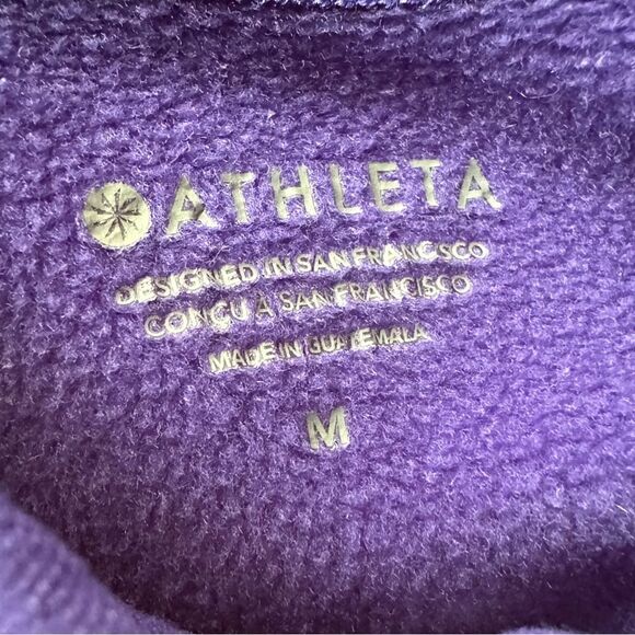 Athleta Altitude Polartec Half-Zip Sweatshirt Noble Blue M - Picture 8 of 12